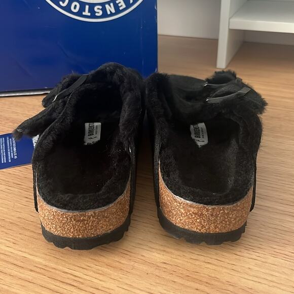 Birkenstock Arizona Sherling in Black Size 37 - Picture 6 of 11